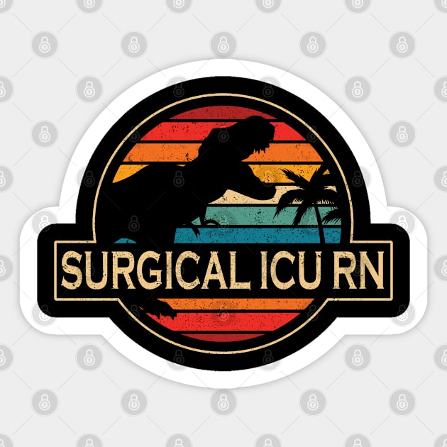 Surgical Icu Rn Dinosaur Sticker by SusanFields